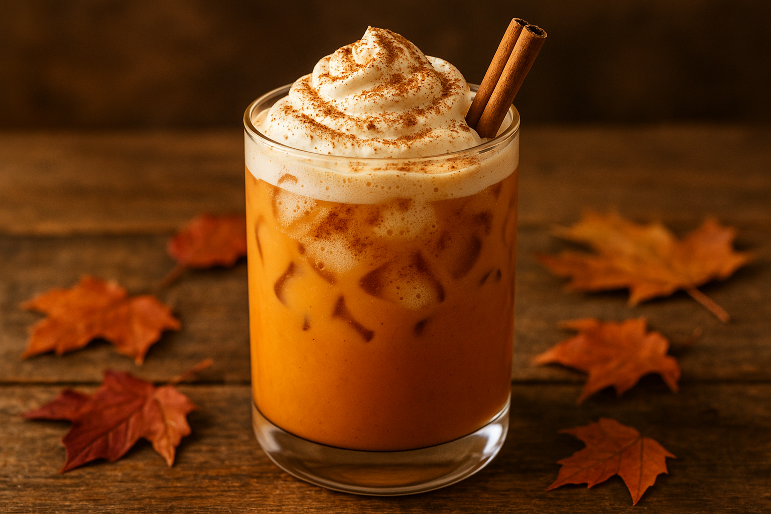 Pumpkin Spice iced latte